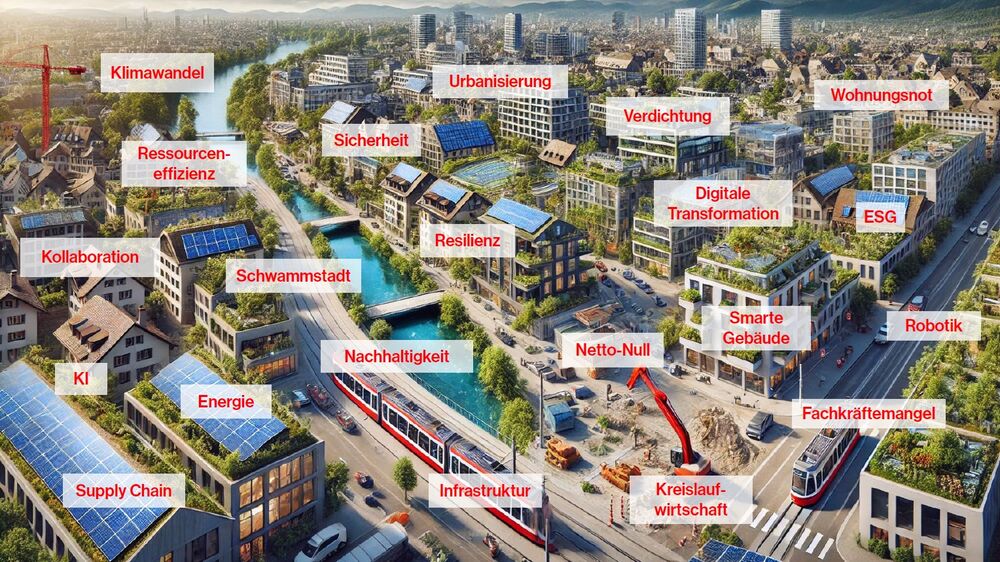 Viele Themen an der Swissbau 2026.